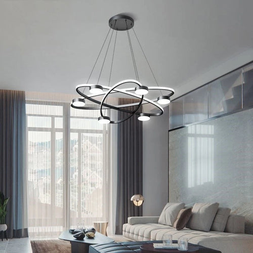 Post-modern LED pendant in Nordic acrylic design - vue 5 sur 8