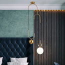 Creative glass ball pendant lamp for indoor use