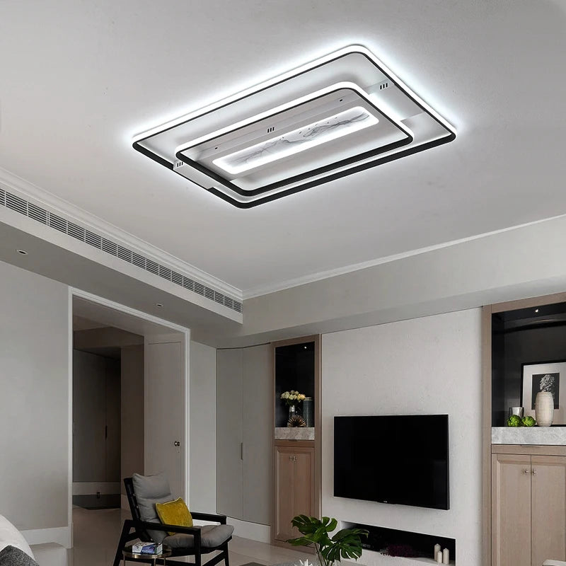 Modern creative LED ceiling lights for indoor lighting - vue 3 sur 14