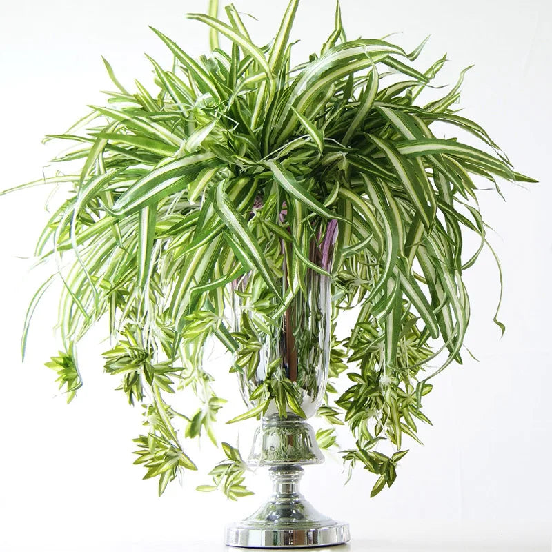 Hanging artificial plants with 5 branches for indoor decoration