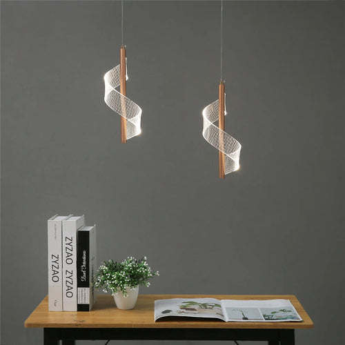 Modern nordic design acrylic pendant light for restaurant - vue 4 sur 8