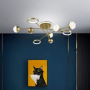 Modern decorative ceiling light for interiors and LED lighting