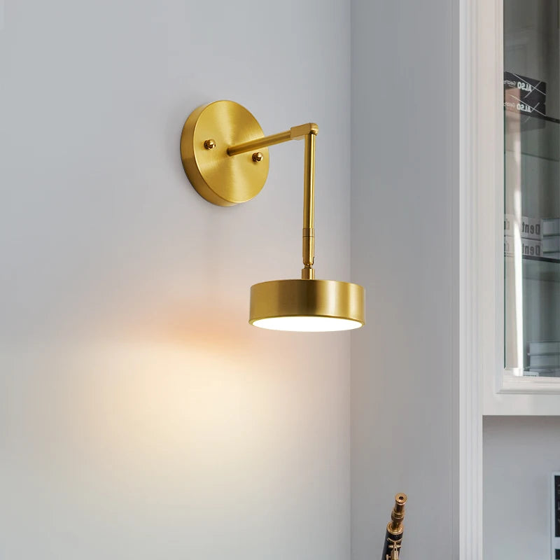 Nordic copper wall light modern creative design