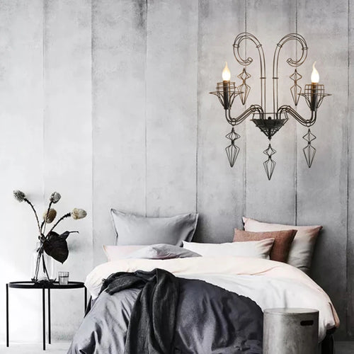 Baroque black and white designer chandelier for indoor lighting - vue 7 sur 6