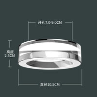 Crystal LED ceiling light with integrated spotlight
