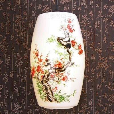 Chinese ceramic pendant light - vue 21 sur 30