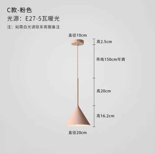 Nordic decorative pendant light for creative indoor lighting - vue 15 sur 14