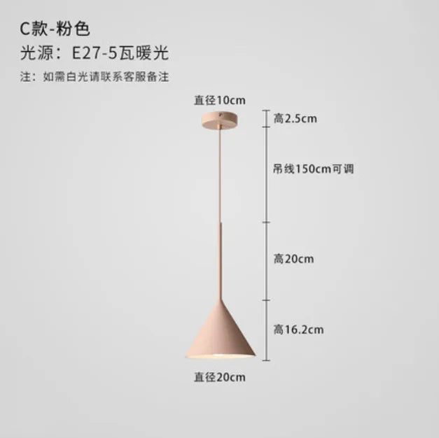 Nordic decorative pendant light for creative indoor lighting - vue 14 sur 14