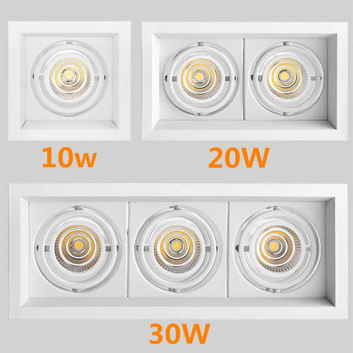 Dimmable LED recessed downlight for indoor lighting - vue 2 sur 5