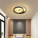 Round LED ceiling light with remote control for modern interiors