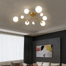 Modern gold glass ceiling light nordic design for elegant interiors