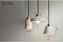 Vintage cement pendant light for bar and café