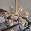 Nordic wooden pendant light for elegant interior decor
