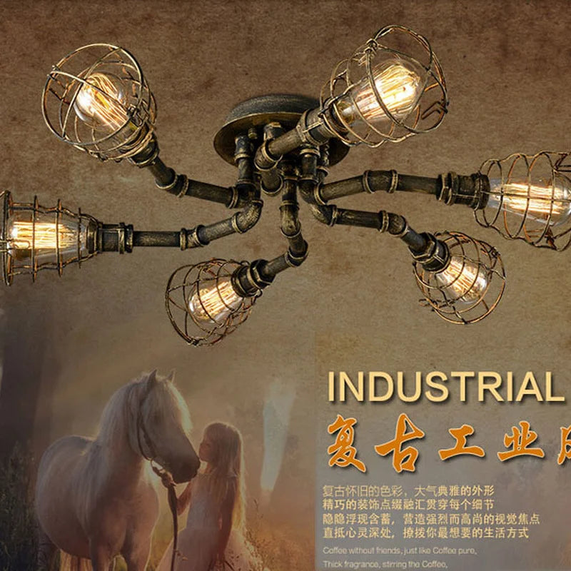 American retro industrial ceiling light for restaurant and bar