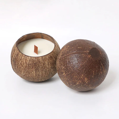 Coconut shell candle holder romantic home decoration - vue 6 sur 7