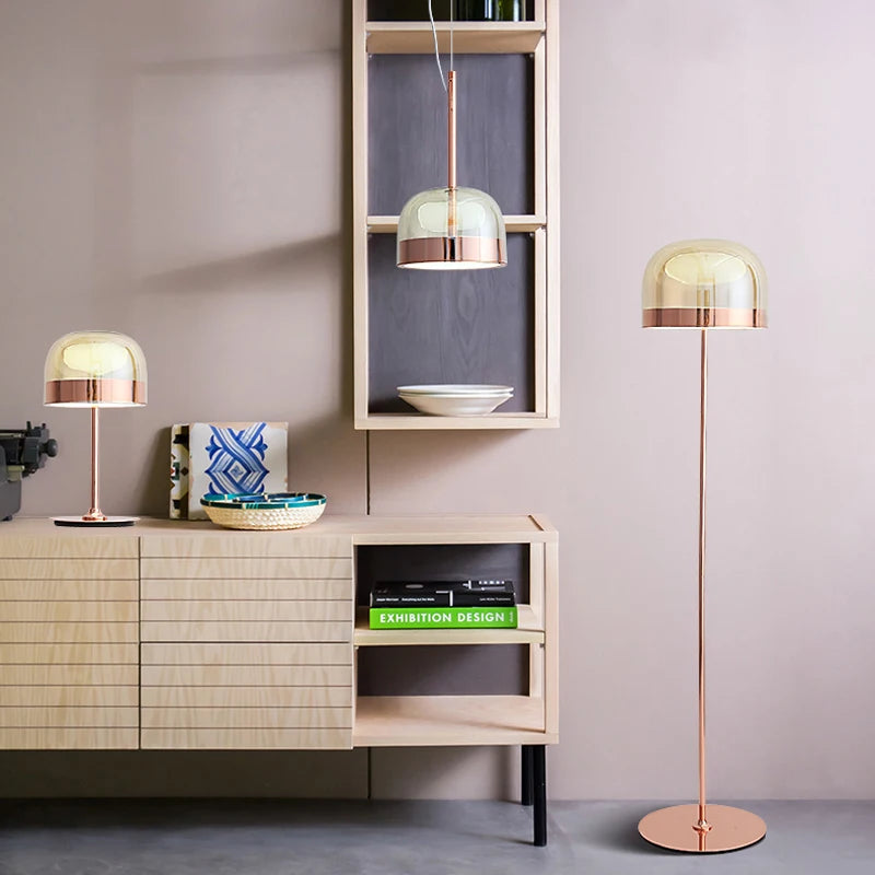 Nordic coloured glass table lamps for stylish interiors - vue 4 sur 18