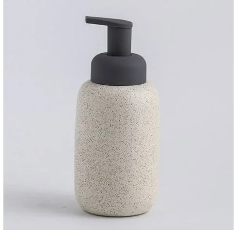 ceramic soap dispenser pressing foam for bathroom - vue 12 sur 18