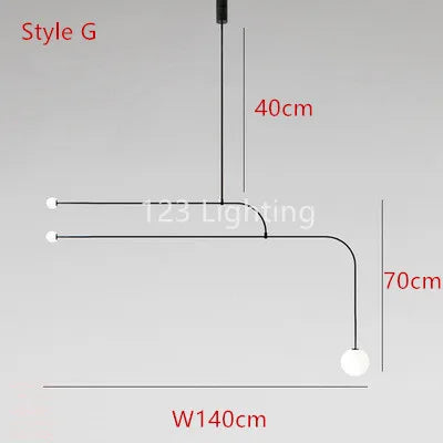 Modern black metal pendant light for contemporary interiors