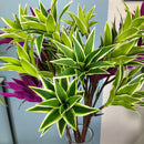 Large artificial lily branches with realistic foliage for decoration