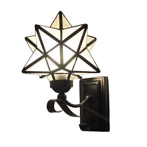 Retro minimalist Tiffany glass and copper table lamp for European decor - vue 12 sur 11