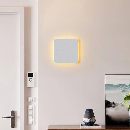 Led wall lamp with touch switch for bedroom, bedside, indoor stairs, square and rectangle light 10w 12w 13w - vue 5 sur 18