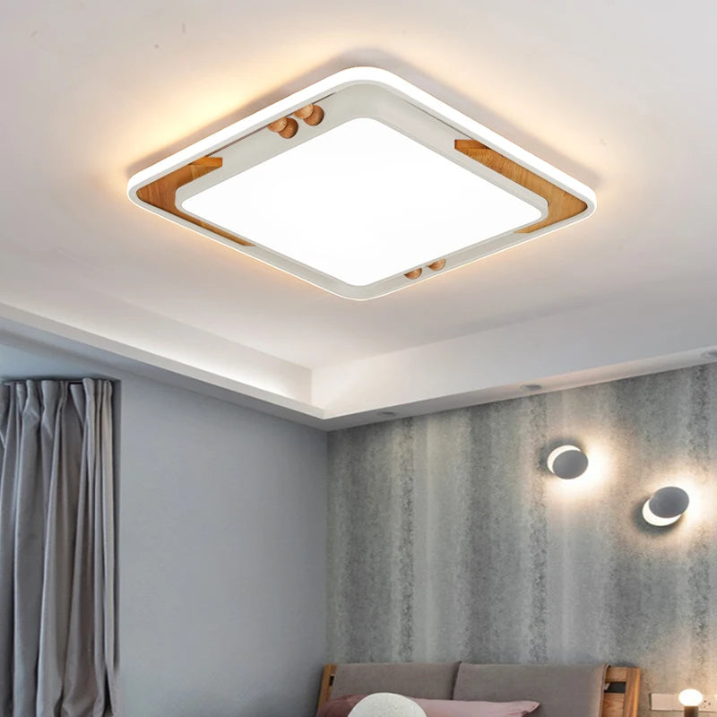 Contemporary macaron rectangle ceiling lights for interior decoration - vue 6 sur 15