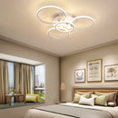 Neo Gleam modern LED ceiling light RC dimmable rings for living room and bedroom