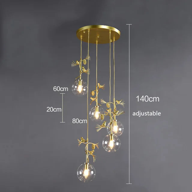 Modern glass pendant light for elegant interiors - vue 10 sur 15