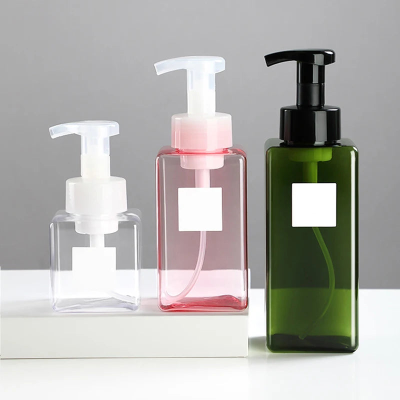 portable soap dispenser with manual pump for foam