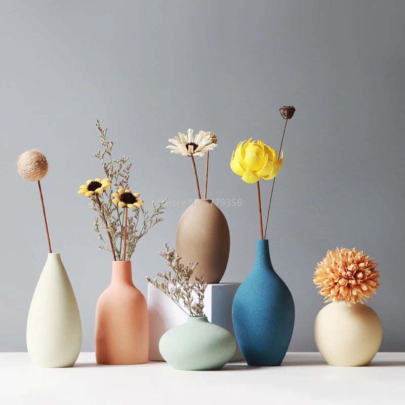 Nordic vintage ceramic vase for home decor