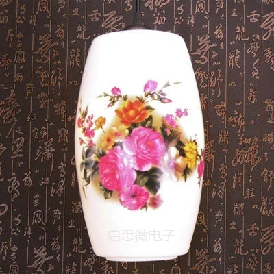 Chinese ceramic pendant light - vue 18 sur 30