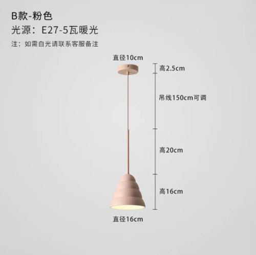 Nordic decorative pendant light for creative indoor lighting
