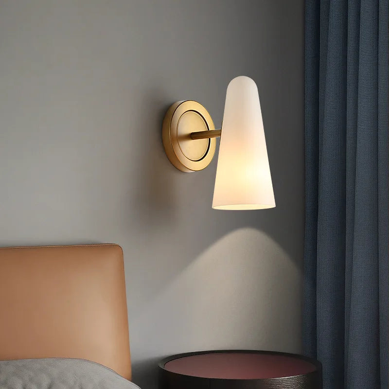 Modern glass indoor wall light - vue 3 sur 6