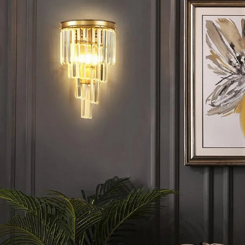 Crystal wall light for creative retro and modern decor - vue 7 sur 20