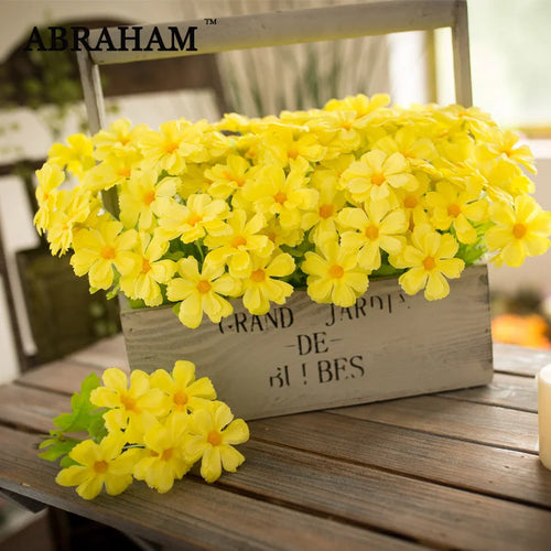 Artificial daisy flower bouquet for autumn decoration - vue 2 sur 11