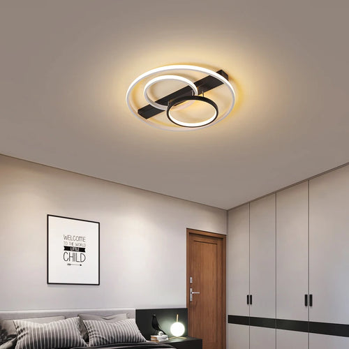 Modern round LED ceiling light for elegant interiors - vue 4 sur 8