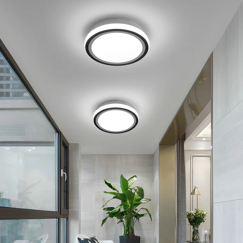 Allée Led plafonnier pour couloir balcon chambre éclairage AC110V AC220V moderne nordique intérieur lumières cuisine luminaires luminaria - vue 6 sur 12