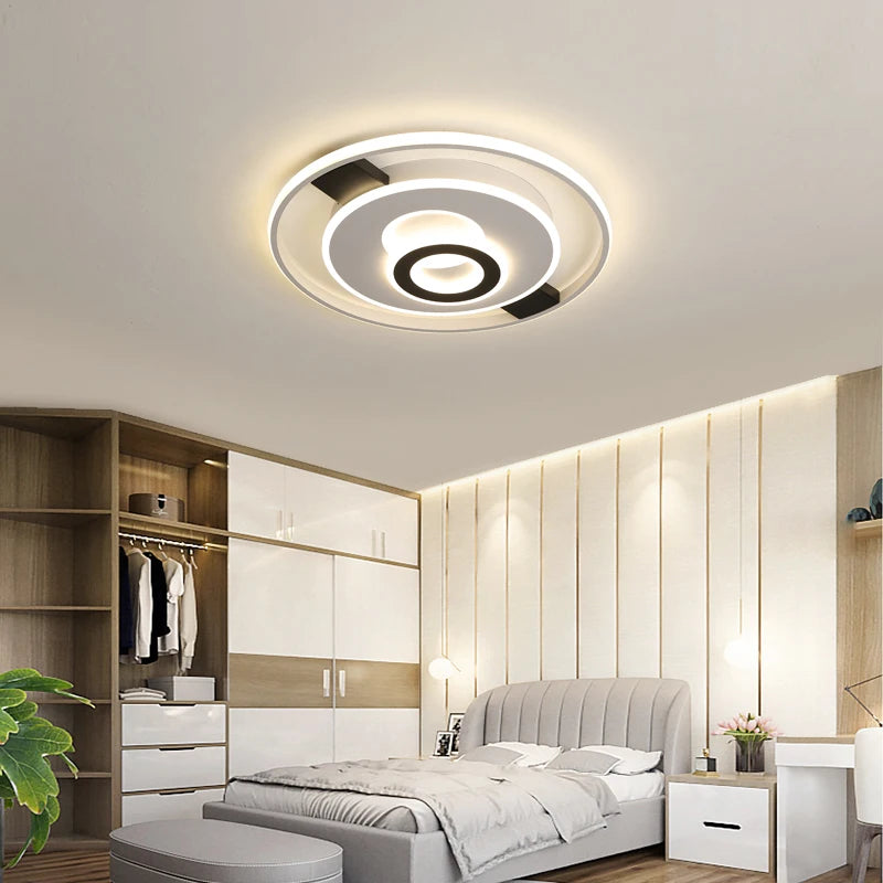 Modern round LED ceiling light for bright indoor decoration