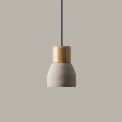 Concrete LED pendant light for vintage and loft style - vue 9 sur 9