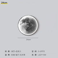 Modern LED moon wall lamp luxury art decor