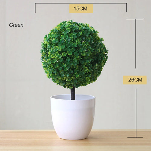 Artificial potted plant for office and garden decoration - vue 45 sur 45