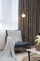 Nordic glass floor lamp decorative design for modern interiors