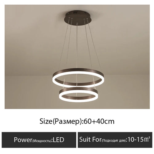 Modern chandelier for decorative indoor suspended lighting - vue 11 sur 18