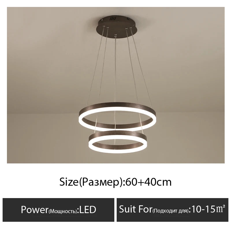 Modern chandelier for decorative indoor suspended lighting - vue 11 sur 18