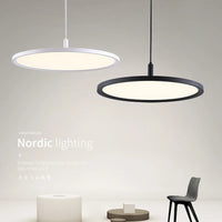 Modern Nordic design round single head LED chandelier
