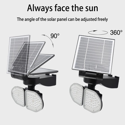 Solar LED wall lights for decorative outdoor garden and yard lighting - vue 6 sur 7
