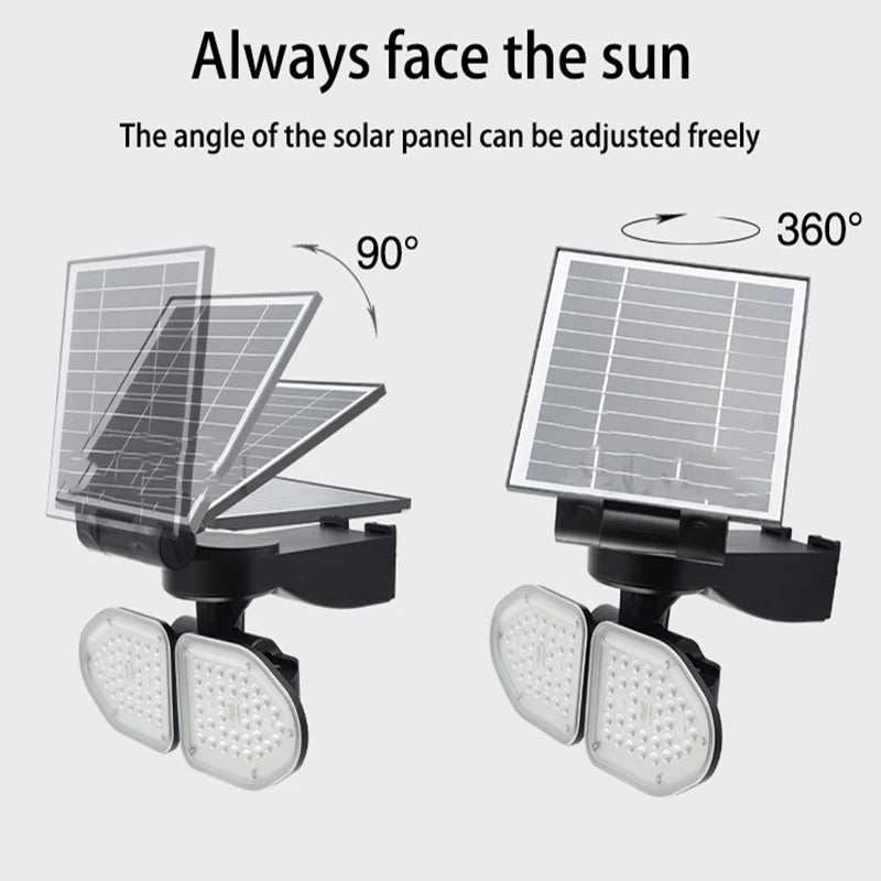 Solar LED wall lights for decorative outdoor garden and yard lighting - vue 6 sur 7