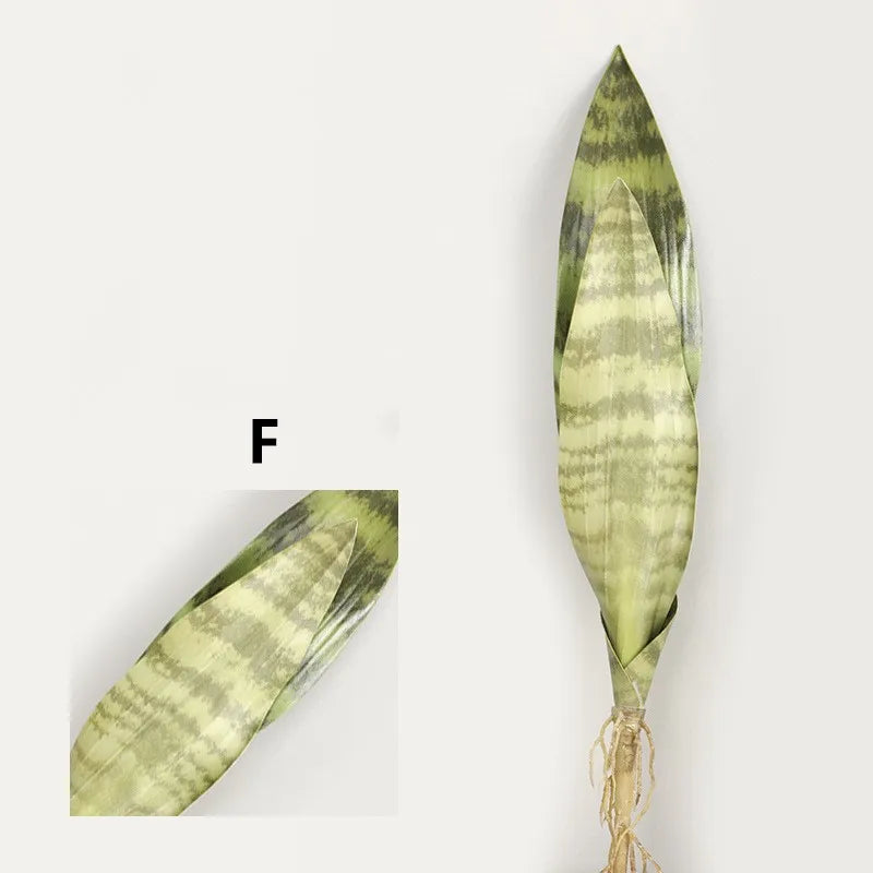 Artificial tiger leaf plants for indoor and garden decoration