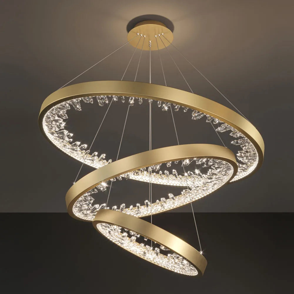 Modern crystal designer chandelier for stylish interiors - vue 3 sur 20