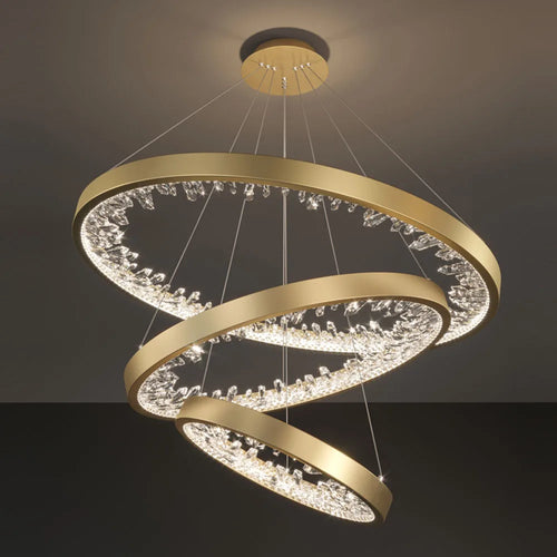 Modern crystal designer chandelier for stylish interiors - vue 4 sur 20
